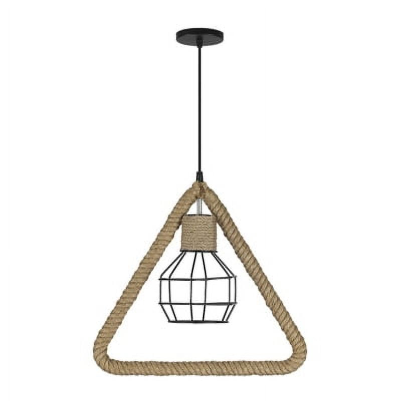Hb Led - Lámpara Colgante Estilo Rústico Triangular E-27