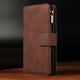 thumbnail image 1 of Leather Zipper Wallet Phone Case With Card Slots Kickstand For Samsung Galaxy S8 Plus Note 20 Ultra Note 10 Pro Note 9 A10 A20e A30 A30s A40 A50 A50s A70 A70s A10s A20s A40s M30 M30s A91 A81, 1 of 3