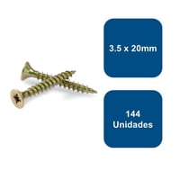 Anclajes - Tornillo Madera Multiuso 3.5 X 20Mm 144Un.