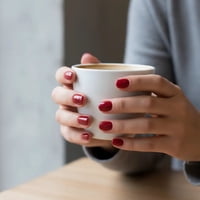 Klaia Beauty - Uñas Press-On Adhesivas Cortas Redondeada 24Pcs Postizas Reutilizable Rojo Clásico