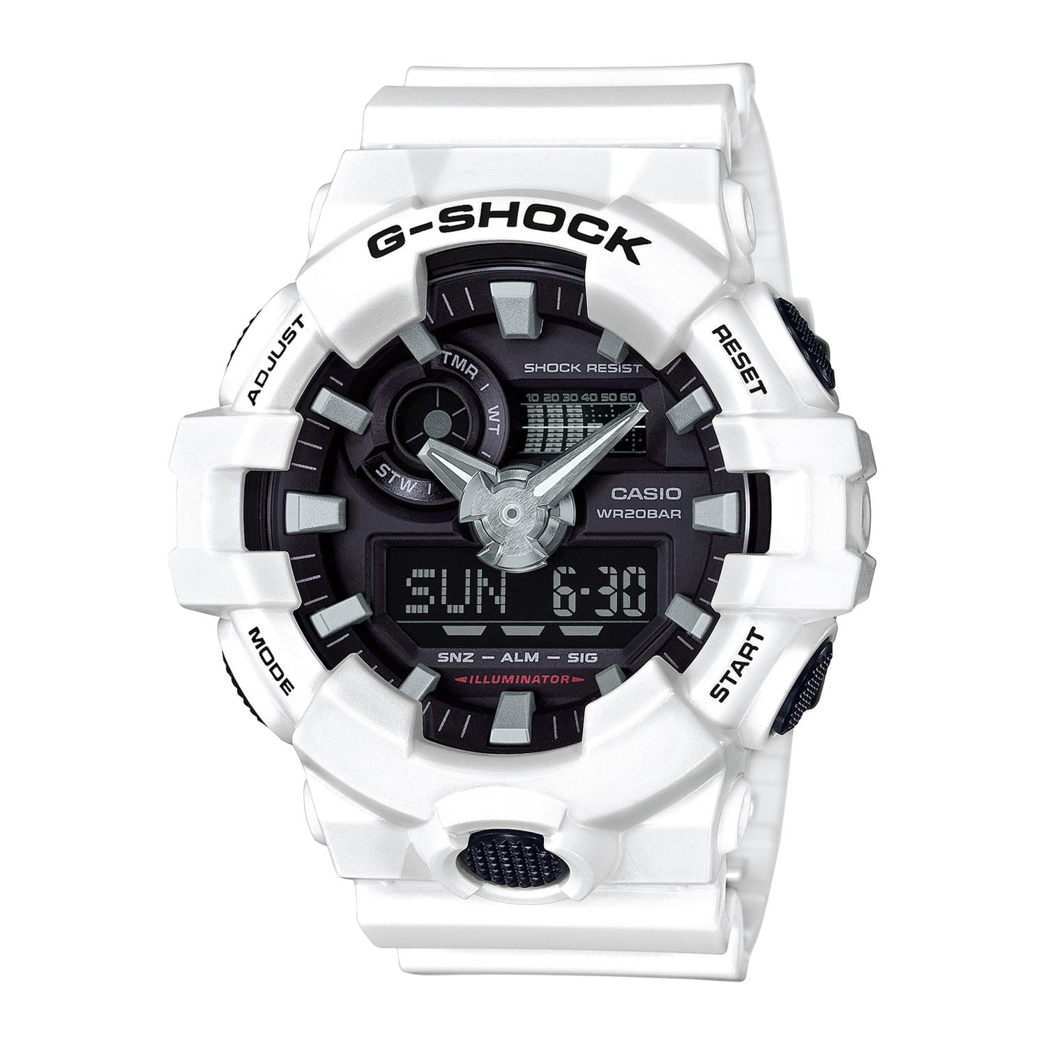 Reloj G-shock Ga-700-7adr Resina Hombre Blanco Blanco