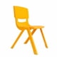 thumbnail image 1 of Kidscool Silla Infantil Apilable Ergonómica de Plástico Reforzado Amarillo 34x38x52 cm, 1 of 3