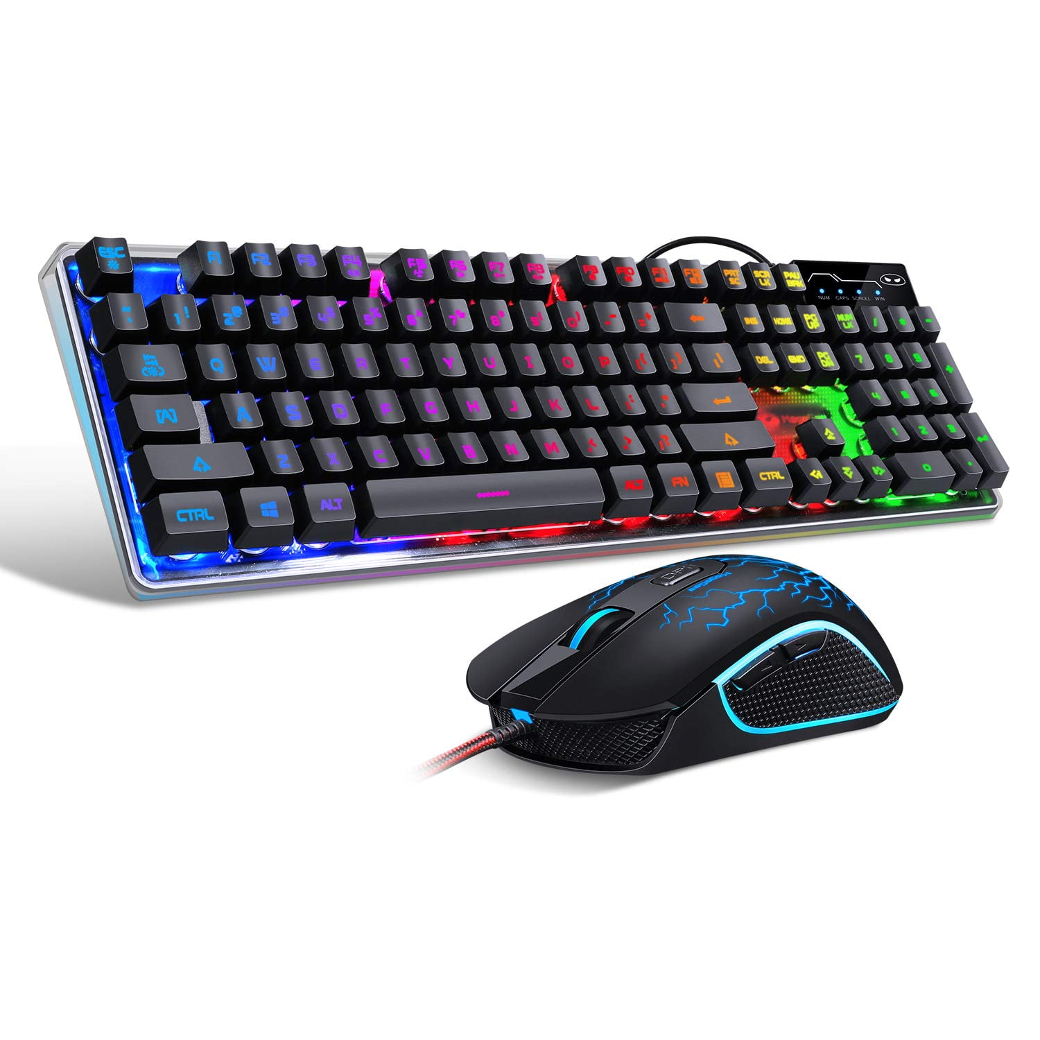 Combinación De Teclado Y Ratón Para Juegos Magegee K1 Rgb Con Retroiluminación Led