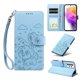 thumbnail image 2 of Funda Cartera para Samsung Galaxy A73 5G Perro Cachorro Grabado con Tarjetas Soporte Correa Azul, 2 of 6