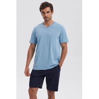 Fashionspark - Polera Hombre Básica Celeste Claro