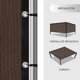 thumbnail image 3 of Toldo Malla Sombra Rectangular 4x3 m Café con Protección UV y Arandelas, 3 of 5
