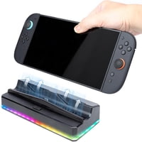Genérico - Reemplazo Del Ventilador Y Soporte Con Luz Led De Colores Para Nintendo Switch 2, Ventilador Silencioso Con 3 Puertos Usb