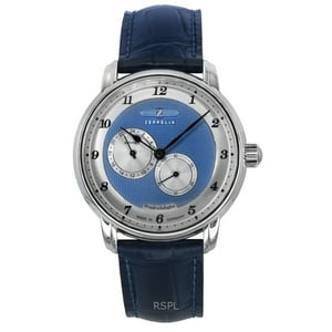 Reloj Zeppelin Friedrichshafen Leather Strap Blue Dial Automatic 85683 Men'S Watch
