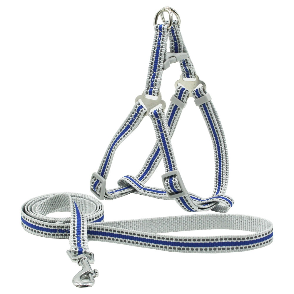 Winpet - Arnés Para Perro Con Correa Step Reflectante Azul S