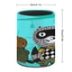 thumbnail image 2 of Carl el Coleccionista-theme Cylinder Pen Holder Pencil Organizer with Flannel Lining PVC Leather Material Cardboard Base for study work 10*8CM, 2 of 6