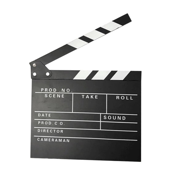 Película Clap Board Clapper Board Film Slate Mini Para Programas De Televisión Negro Inglés