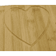 thumbnail image 3 of Tabla De Picar Rectangular Madera Genérica 29x19 Cm Tabla Corazon Marrón Claro, 3 of 3