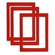thumbnail image 1 of Uxcell 5 x 7 pulgadas Marco de imagen magnético, 3 piezas Marco magnético Marcos de fotos magnéticos reutilizables para refrigerador, rojo, 1 of 4