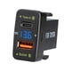 thumbnail image 4 of Cargador De Coche, Toma De Teléfono, 36W, QC3.0, Cargador Rápido Para Camry 2011-2019, Luz Azul, 40x22mm, 4 of 5