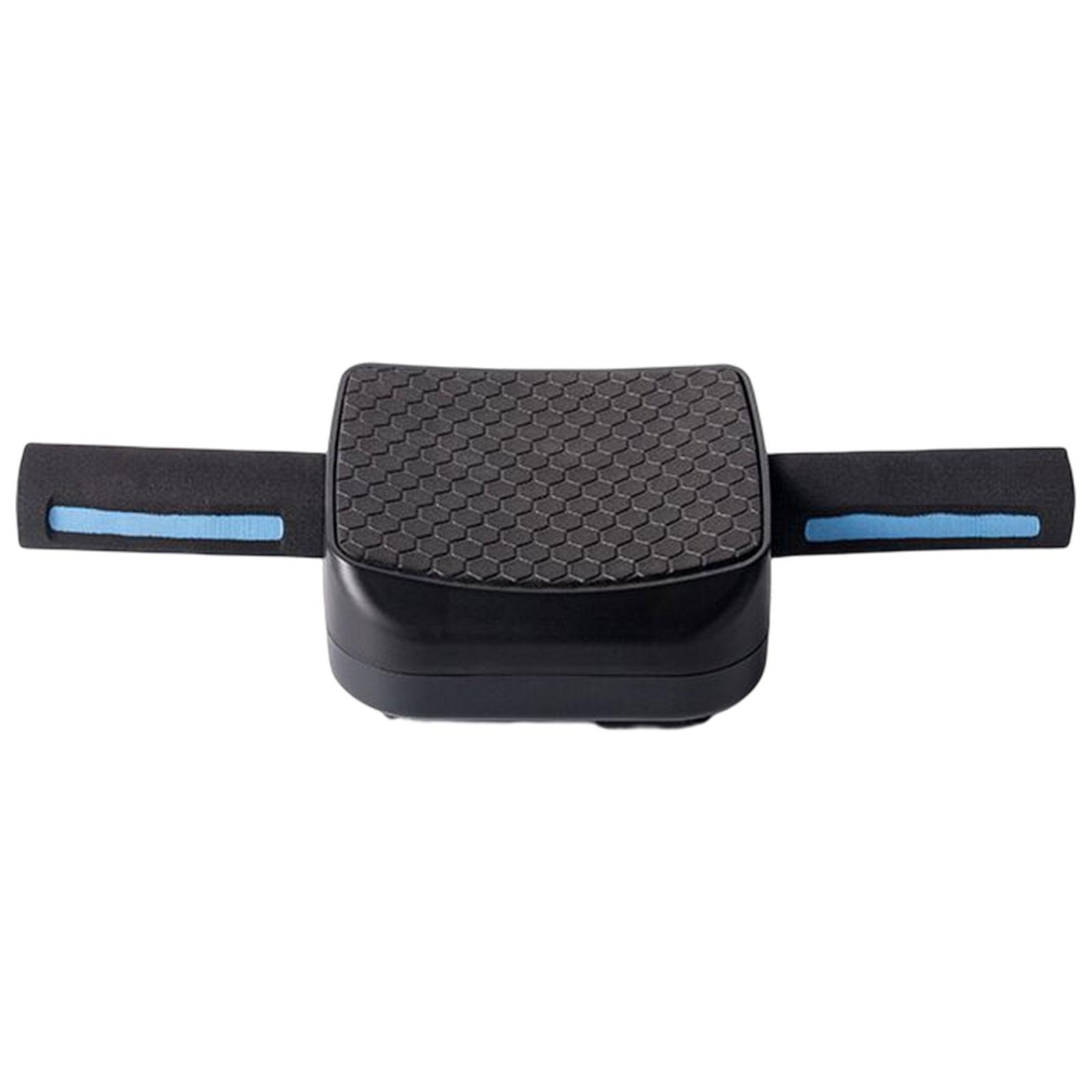 Ioensy - Ab Roller Wheel 4 Wheel Core Entrenamiento Entrenamiento Antideslizante Ab Entrenamiento Interior Negro