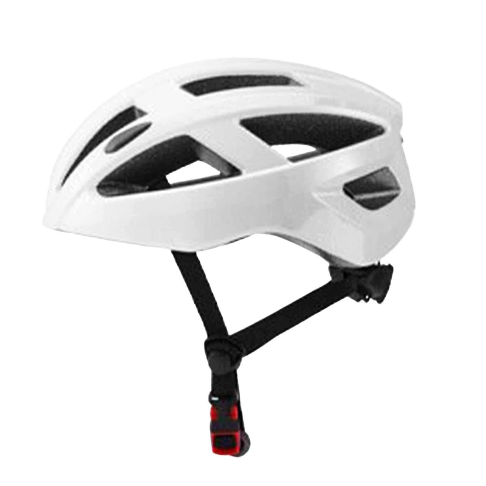 Magideal - Casco De Bicicleta Casco De Bicicleta Tamaño Ajustable Casco De Ciclista Transpirable Casco De Equitación Para Desplazamientos Múltiples Deportes Al A Blanco