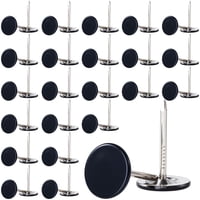 Alfileres De Metal Con Cabeza Plana Thumb Tacks Beiqiya, 100 Unidades, Negros