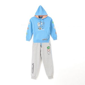 Conjunto Buzo Niño Esqueleto Azul Minecraft