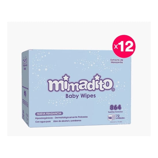 Pack 12x Toallitas Bebe Mimidu Eco 60 Uds main image 1