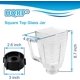 thumbnail image 2 of Jarra HQRP 1,25 L para Licuadora – Set de Jarra de Vidrio con Tapa Negra, 2 of 7