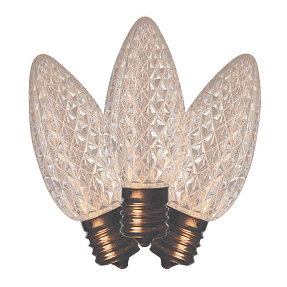 Bombillas navideñas, luces navideñas brillantes, LED C9, 0,6 W, 120 V