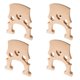 thumbnail image 1 of 4 Piezas De Puente De Violonchelo De Arce 3/4, Accesorio De Repuesto Para Instrumento Musical, 1 of 3