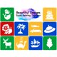 thumbnail image 5 of Plantillas Jecarden 20 cm 20 piezas para niños – Tiza de pintura, 5 of 7
