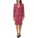 thumbnail image 2 of INSPIRE CHIC Conjunto de Falda para Mujer Regreso a Clases Traje de Maestra Conjunto de Blazer sin Cuello y Faldas Lápiz 2 Piezas Conjuntos Elegantes L Rojo Coral, 2 of 6