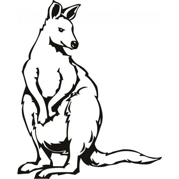 Decomural Sitting Kangaroo Wild Animals WS-17671