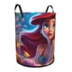 thumbnail image 2 of La Sirenita Ariel Princesa Cesta de lavandería de gran capacidad redonda con asa, bolsa para ropa sucia plegable, almacenamiento para dormitorio, baño y lavadero 44x35 cm, 2 of 6