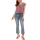 thumbnail image 2 of INSPIRE CHIC Blusa Floral de Mujer para el Día de San Valentín, Cuello Cuadrado Casual de Verano, Camisa de Chifón con Volantes y Manga Corta S Rojo Vino, 2 of 8