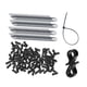 thumbnail image 3 of 120 Piezas De Clips Para Luces De Canalón, Ganchos Colgantes Para Eventos, Centros Comerciales, Patios, Color Negro, 3 of 5