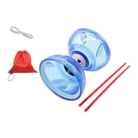 Magideal - Juego De Yoyo Chino De Juguete Diabolo, De Goma Suave, Con Triple Rodamiento, Flexible, Para Fitness, Malabarismo, Educativo, Versátil, Apto Para Principiantes, Adultos Y Niños, Azul