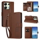 thumbnail image 2 of Funda Cartera Trébol para Xiaomi Redmi Note 13 4G con Ranuras Tarjetas y Carga Inalámbrica Marrón, 2 of 6