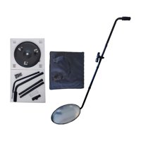 Magideal - Espejo De Inspección Telescópico, Espejo De Inspección Con Iluminación Led, Rotación De 360 Grados, Espejo De Inspección Inferior Para Uso Doméstico V3 Diámetro 30Cm