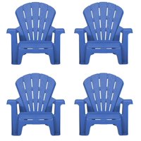 Juego De 4 Sillas De Jardín Para Niños Little Tikes Azul Para Exterior