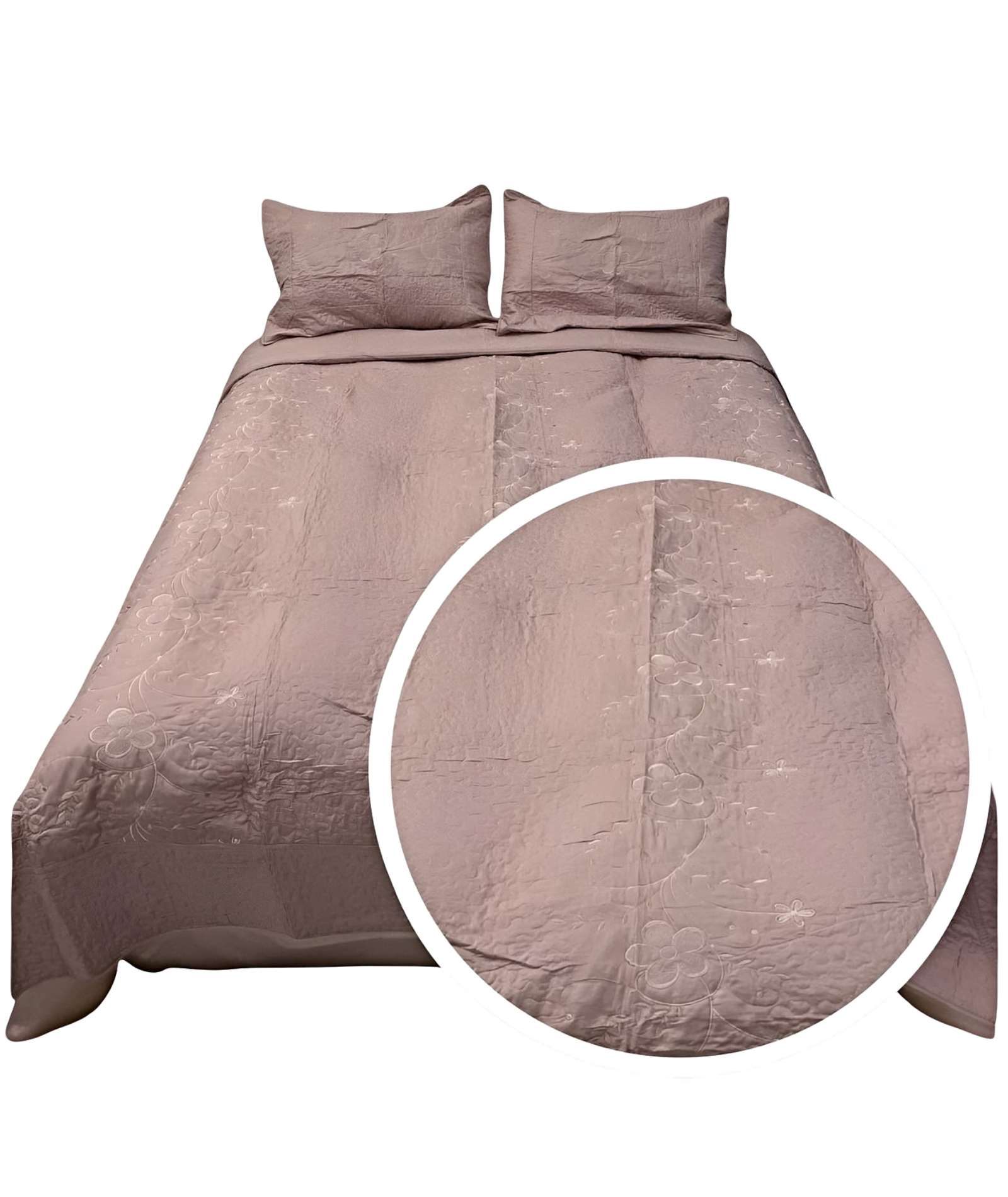 Fei Ya - Cubrecama Quilt De Verano 2 Plazas Bordado A5