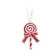 thumbnail image 3 of Adorno Navideño Con Forma De Piruleta, Adorno Colgante Para Puertas Interiores Y Exteriores, Oficinas, 7 X 9,5 Cm, Color Rojo Y Blanco, 3 of 3