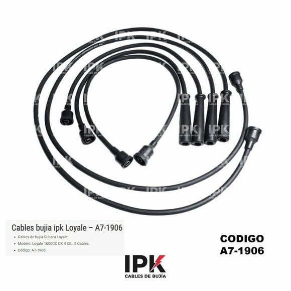 Cables De Bujía Subaru Loyale 1.6 Dx