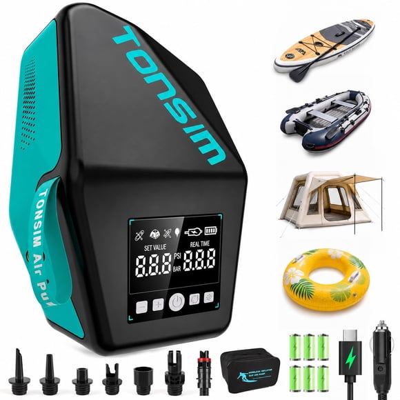 Bomba Eléctrica Recargable para Tabla de Paddle Tonsim 20 PSI