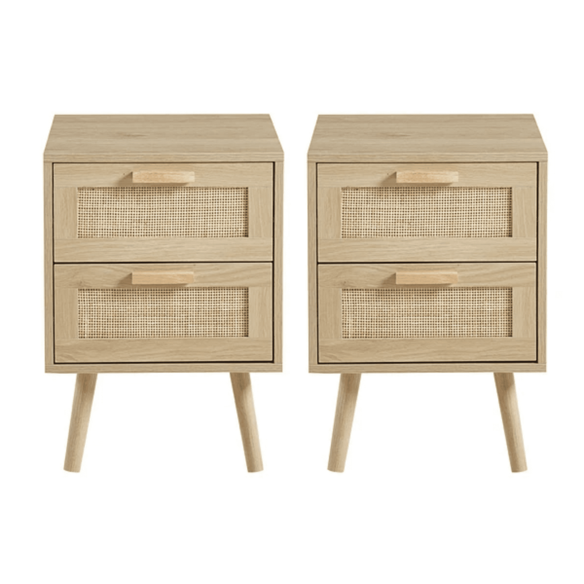 Habita2 Chile - Pack 2 Veladores De Madera Clara