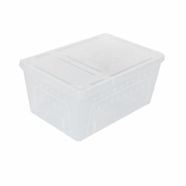 Caja De Transporte Para Reptiles Acuáticos Para Mascotas Caja De Transporte Tanque De Incubación De Alimentación H4