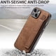 thumbnail image 5 of Funda Protectora con Correa para iPhone 15 Resistente a Golpes Marrón, 5 of 6