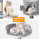 thumbnail image 4 of Rascador Arbol Para Gatos Belug Caseros Torre Yute 116cm Gris, 4 of 5