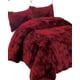 thumbnail image 2 of Cubrecama Peludo 2 Plazas Rojo Jaspeado, 2 of 3