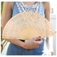 thumbnail image 4 of Abanico Madera Sandalo Diseño Flores Aa90, 4 of 5
