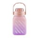 thumbnail image 1 of Botella De Agua Motivacional 1500ml Cuadrada Termo Rosado, 1 of 7
