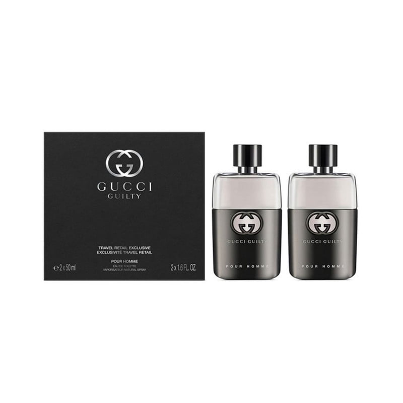 Perfume Hombre Gucci Guilty Pour Homme Edt 50 Ml + 50 Ml Pack De 2 Pcs