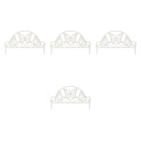 Magideal - 4 X Paneles De Cerca De Jardín Decorativo, Valla Fronteriza, Paisaje Agrícola, Valla De Barrera De Animales, Valla De Leche Para, Perros, Terraza, Cés