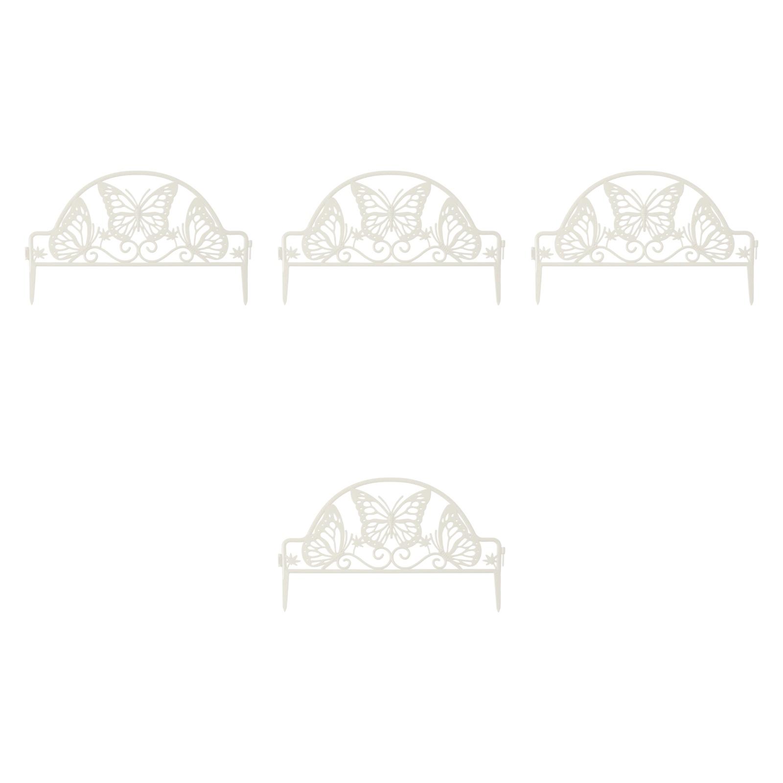 Magideal - 4 X Paneles De Cerca De Jardín Decorativo, Valla Fronteriza, Paisaje Agrícola, Valla De Barrera De Animales, Valla De Leche Para, Perros, Terraza, Cés